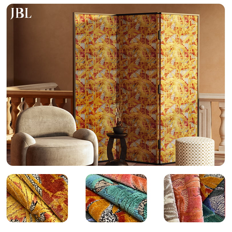 JBL ຄຸນະພາບສູງ Cut-pile Velvet Fabric Fashion New Collection Luxury Design Morden Style Jacquard Velvet ສໍາລັບໂຊຟາ