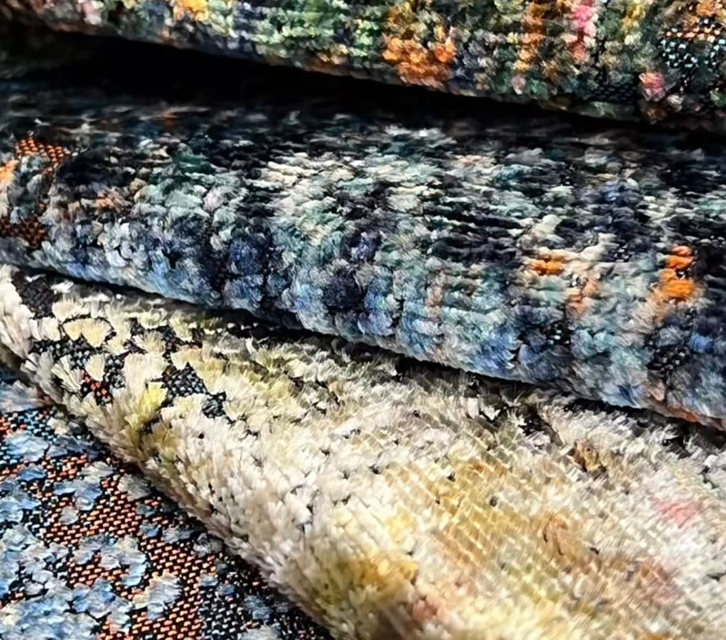 JBL ຄຸນະພາບສູງ Jacquard Velvet Fabric Fashion New Collections Brilliant Colors Pattern Morden Style Jacquard Velvet ສໍາລັບໂຊຟາ